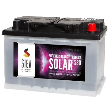 SIGA Solarbatterie 80Ah 12V